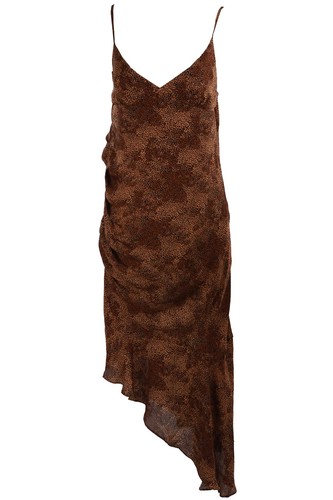 Nicholas brown silk midi dress - nicholas,